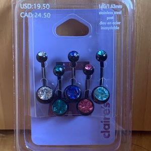 8 belly rings